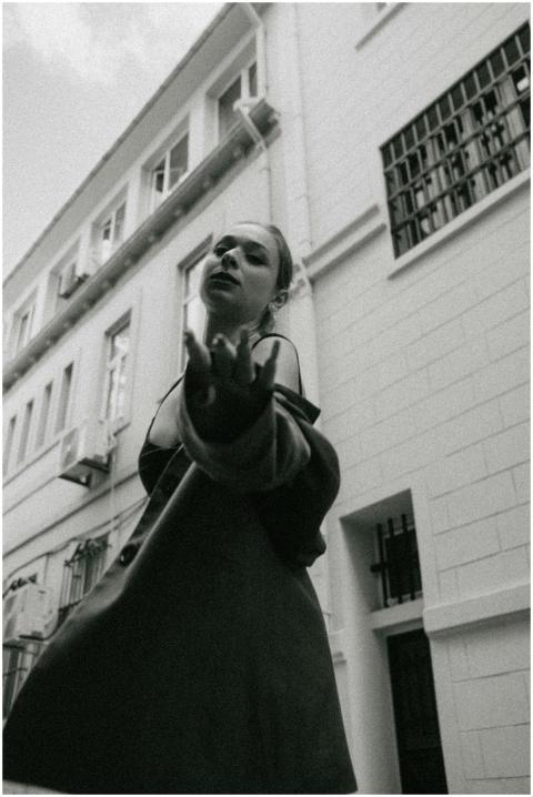 Black White Urban Portrait