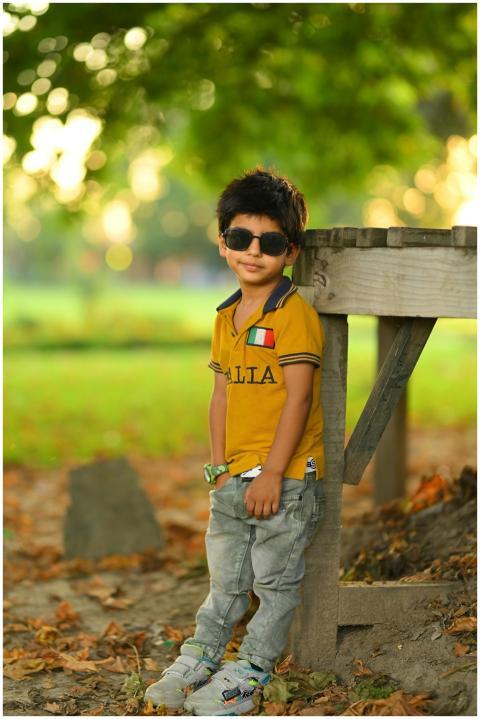 Young Boy Sunglasses Enjoying
