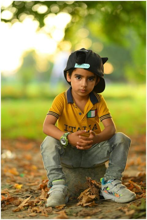 Young Boy Yellow Shirt