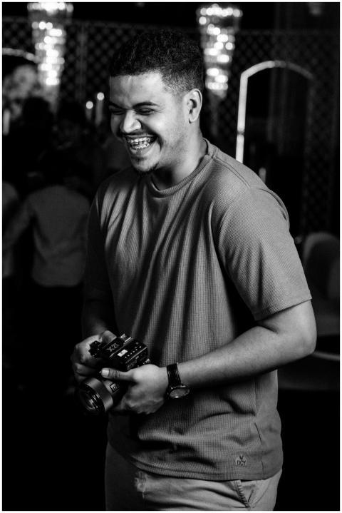 Candid Black White Joyful