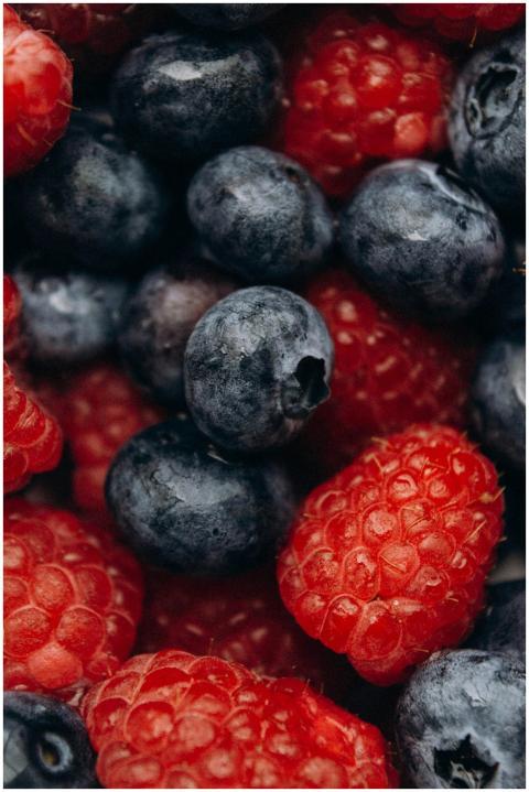 A vibrant and detailed close-up of fresh, colorful