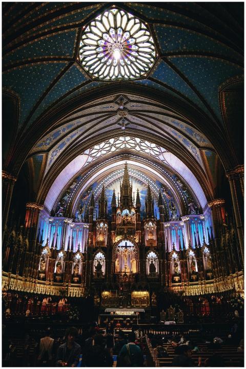 Explore the stunning gothic interior of Notre Dame