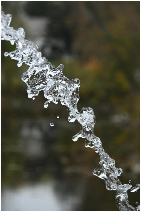 Captivating shot of a water stream in motion again