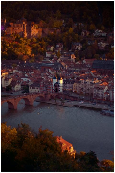 Stunning aerial photo capturing Heidelberg's histo