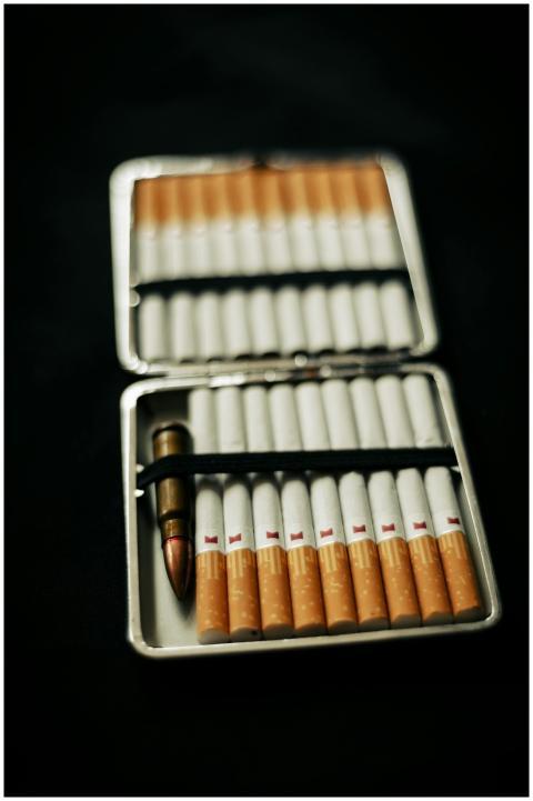 Cigarette Case Bullet Symbolic