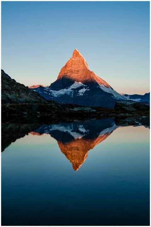Captivating view of the Matterhorn reflected in a