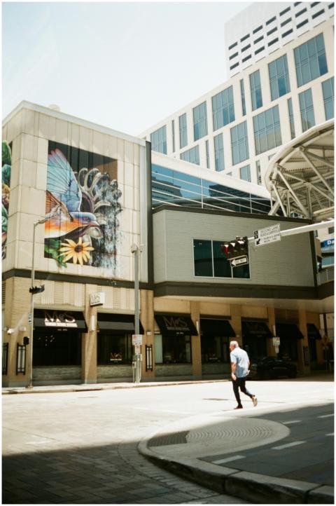 Urban Street Scene Colorful