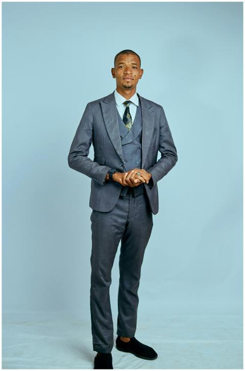 Confident Businessman Stylish Suit