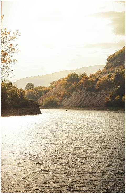 Peaceful River Scene Autumn