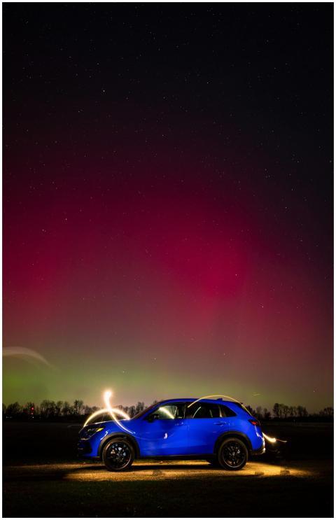 Vibrant Night Sky Aurora