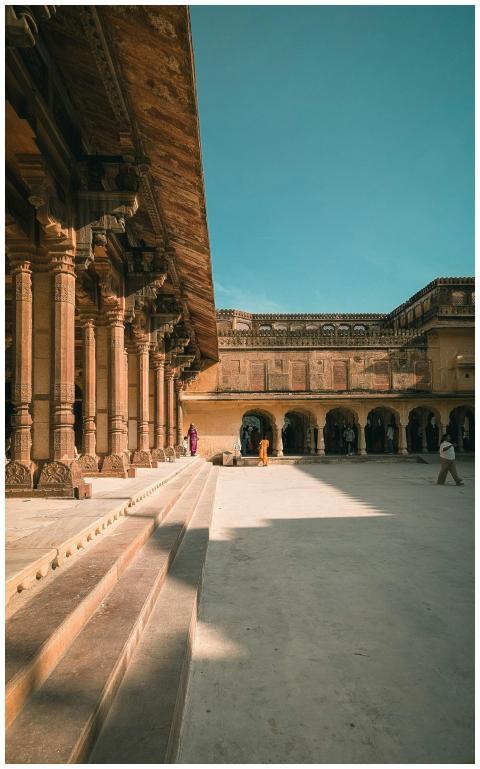 Historic Amber Fort Courtyard