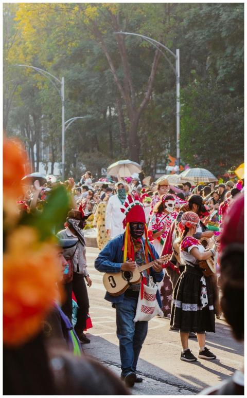 Colorful Mexican Street Parade