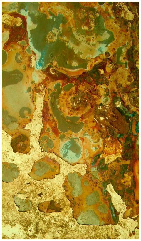 Close-up shot of a weathered wall showcasing vibra