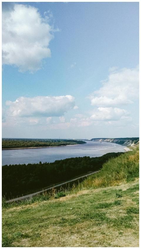 Breathtaking view of Tobol River surrounded by lus