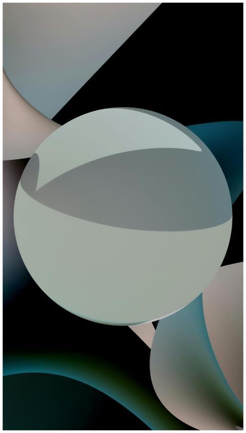 Colorful abstract image featuring spherical shapes