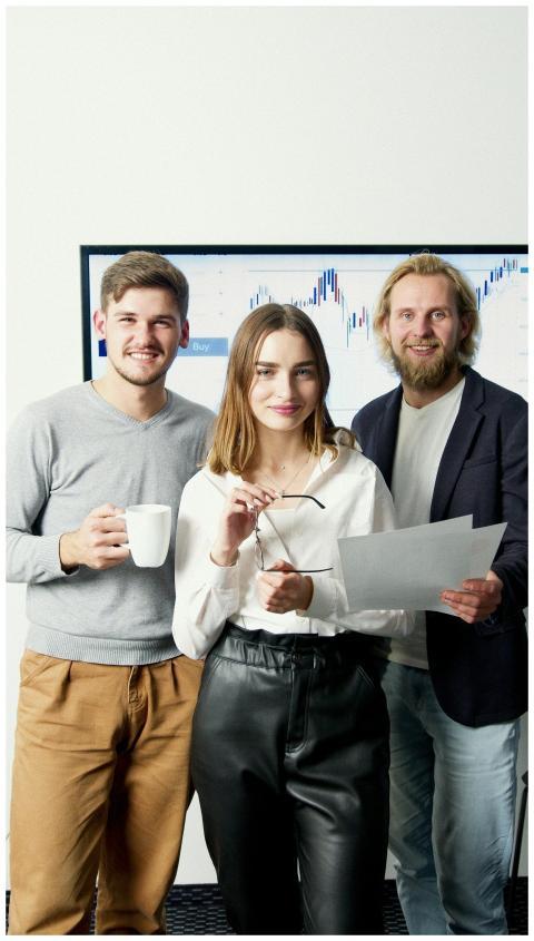 Dynamic team of young professionals collaborating