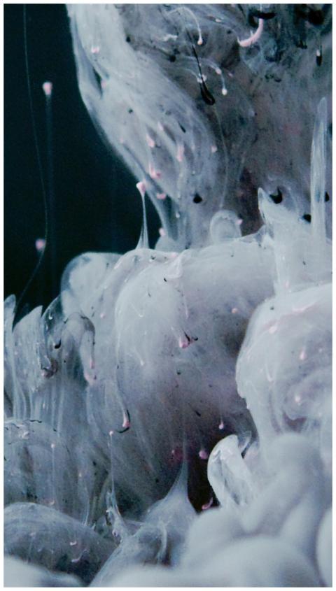 Ethereal abstract artwork featuring frosty and flu