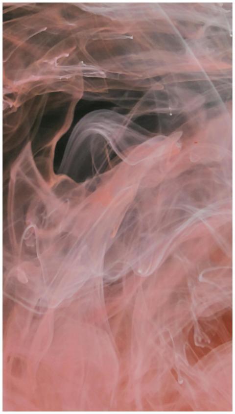 A dynamic abstract blend of pink and black smoke c
