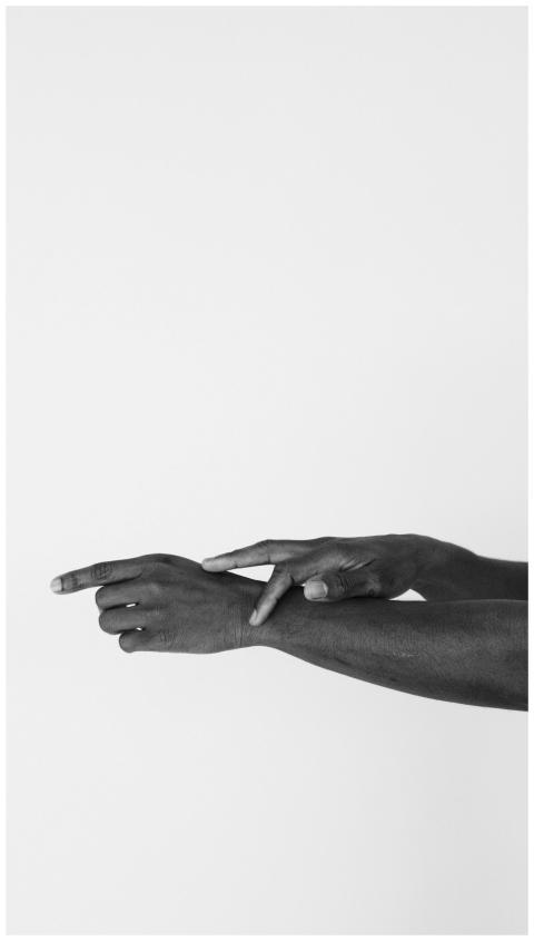 Intriguing black and white photo capturing a uniqu