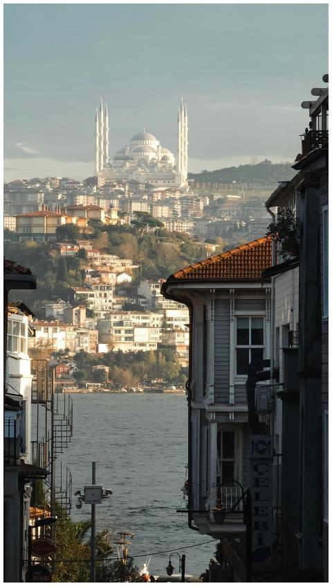 Captivating view of Istanbul skyline featuring a g