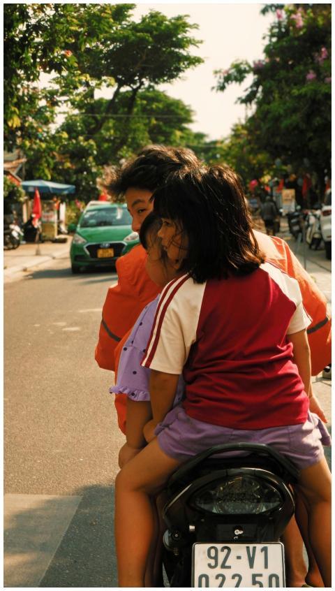 Kids Riding Motorcycle Urban