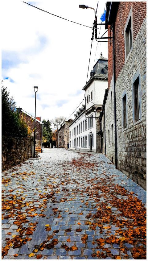 street view in medieval city