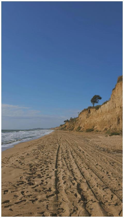 Scenic Coastal Cliffs Sandy