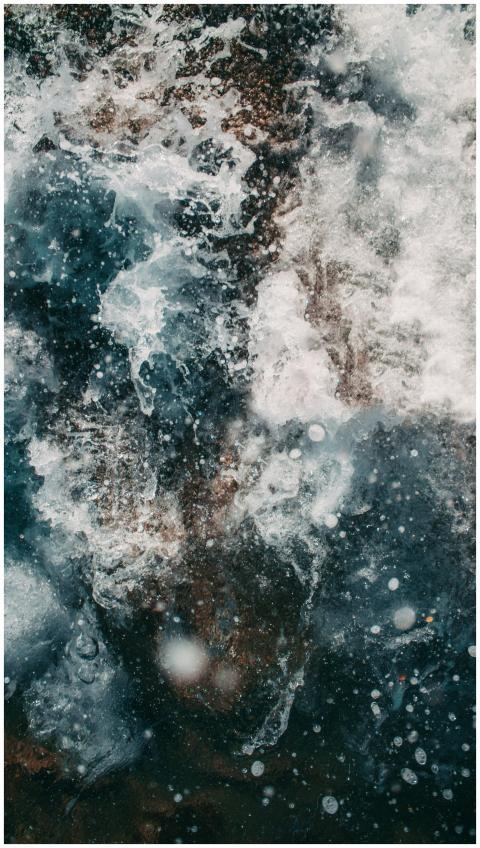 Vivid capture of water in motion showcasing dynami