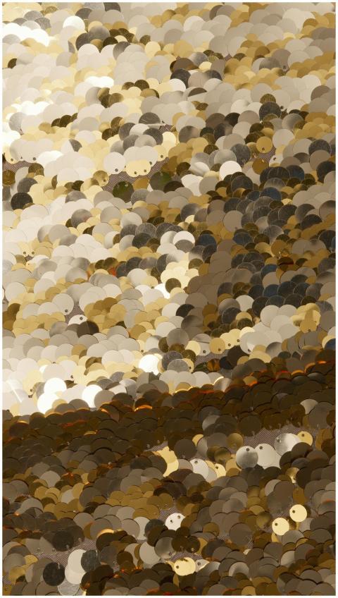 An abstract, shimmering backdrop with gold and sil