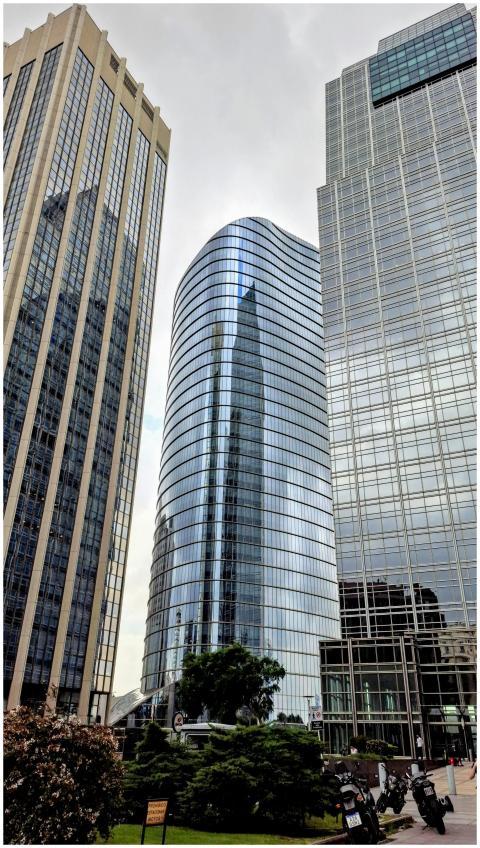 A skyline view of modern skyscrapers in Buenos Air