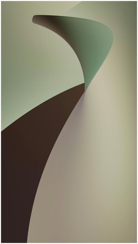 Abstract art featuring flowing curves in muted ear