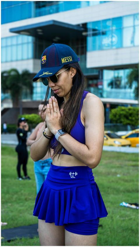 Young Woman Meditating Outdoors