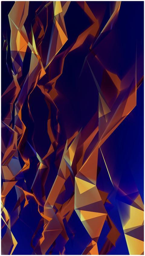 Dynamic abstract design featuring geometric shapes