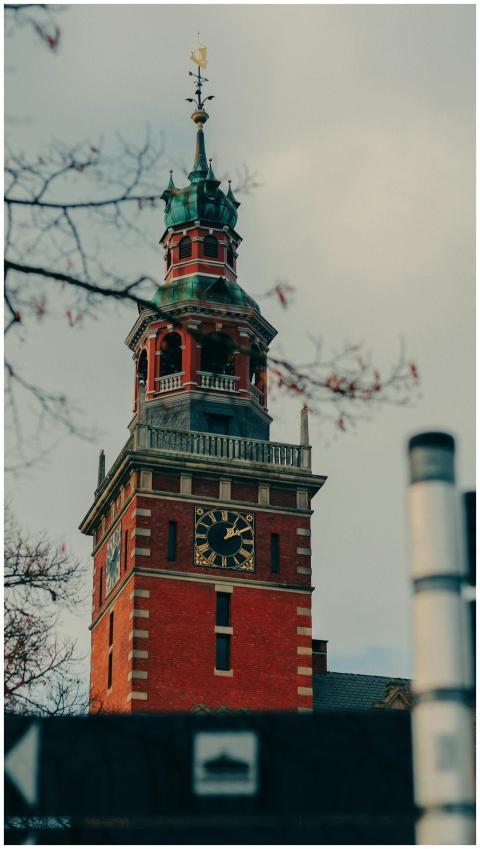 Explore a historic clock tower with unique archite
