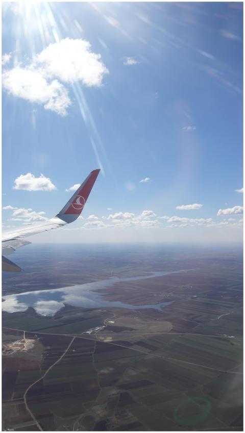 Aerial view of a Turkish landscape seen from an ai