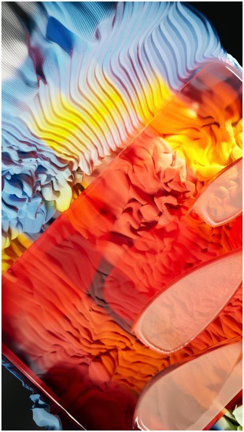 Colorful abstract artwork showcasing vibrant AI-ge