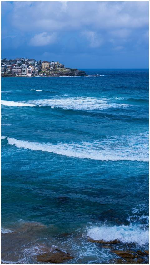 Stunning view of Bondi Beach, Sydney showcasing bl