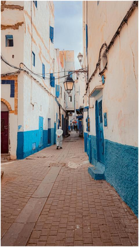 Charming Blue Walled Alley