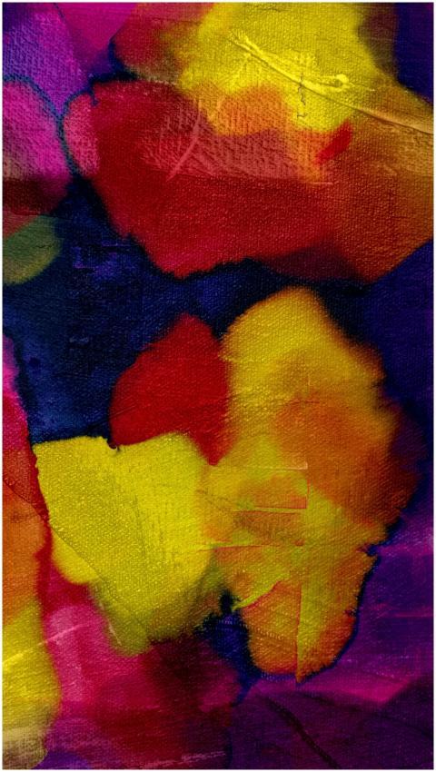 Colorful abstract expressionist artwork featuring