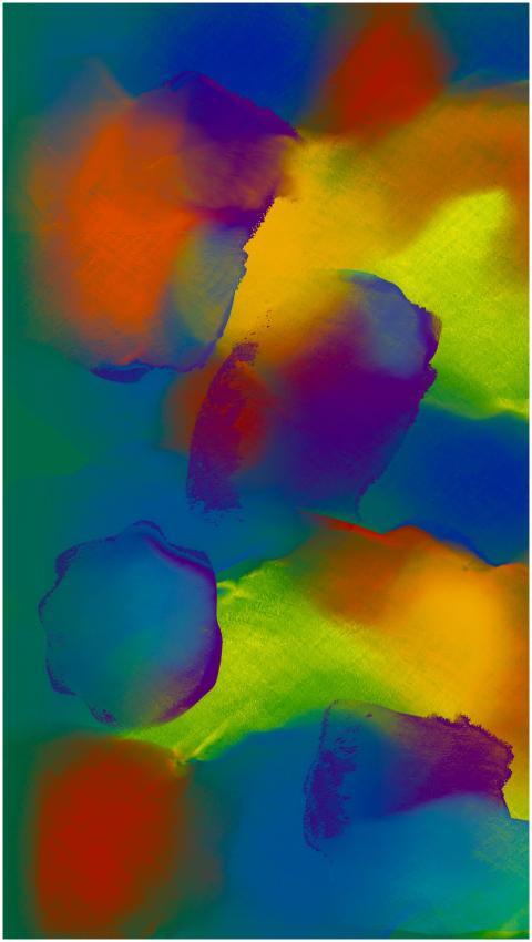 Bright and colorful abstract watercolor painting p