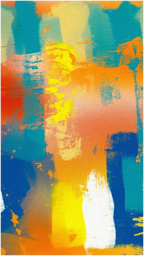 Colorful abstract painting with dynamic textures a