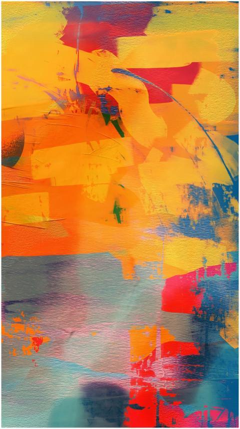 Colorful abstract expressionist artwork with vibra