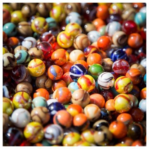 Abstract Multicoloured Structure Fractal