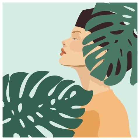 Botanical Monstera Boho Bohemian