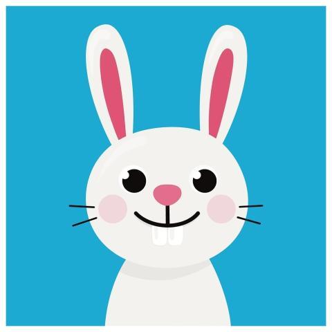 Bunny Easter Colorful Multicoloured