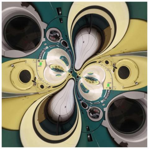 Intricate abstract design showcasing circular shap