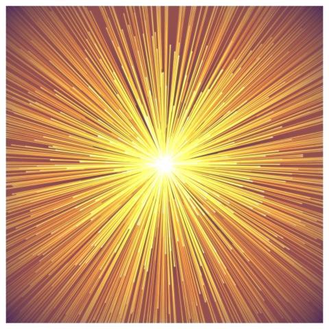 Light Streaks Supernova Explode