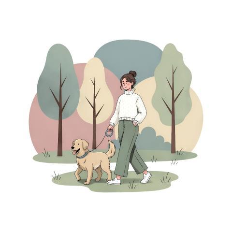 Woman Dog Pet Animal