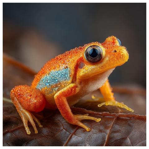 Toadlet Pumpkin Frog Brachycephalus