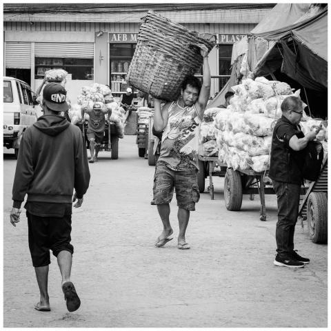 Black White Street Market